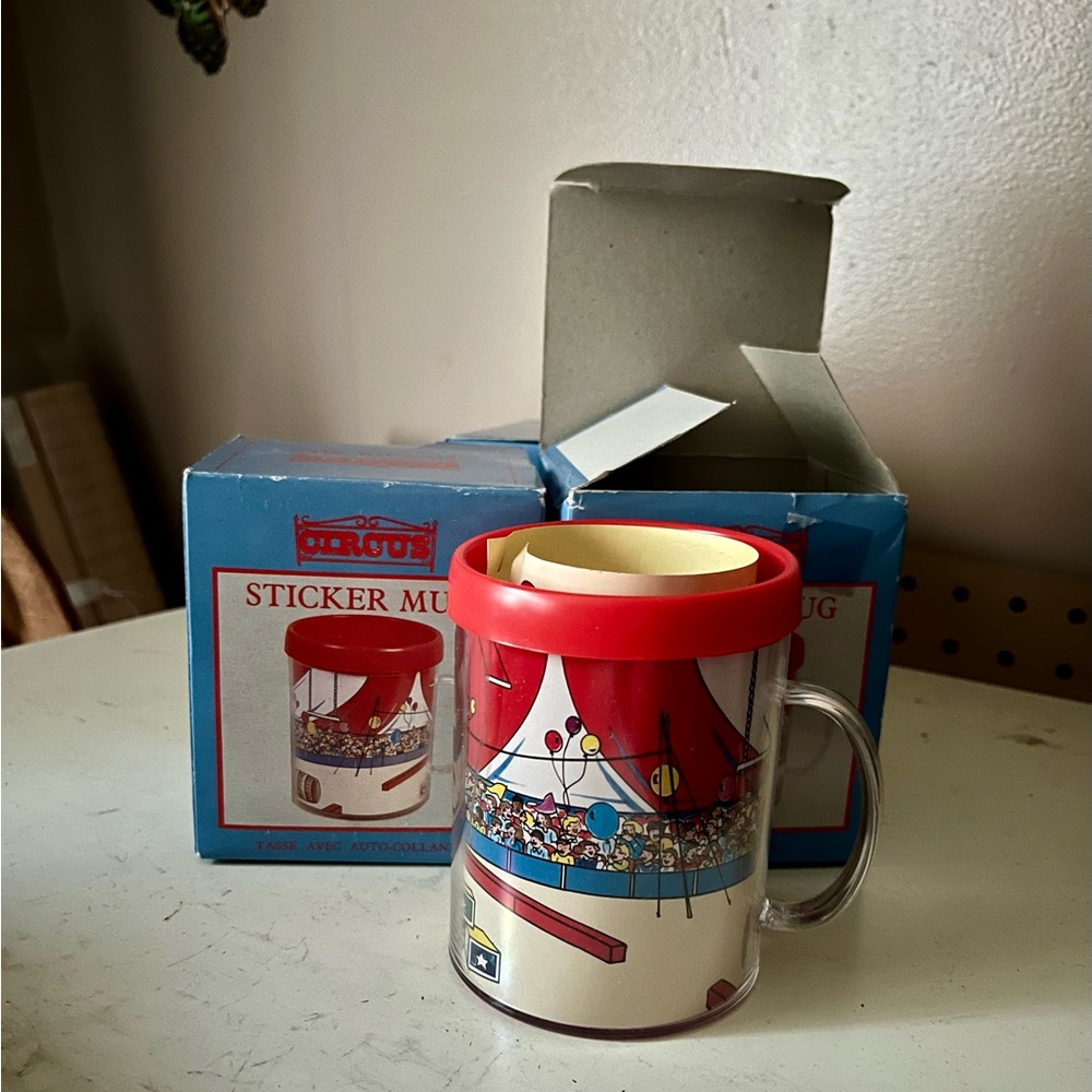 Circus Sticker Craft Mug NIB - Picture 7 of 7